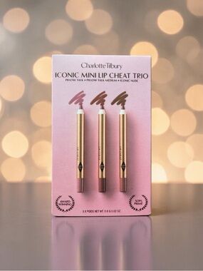 Charlotte Tilbury Mini Lip Cheat Trio — Pink & Warm Nude Shades